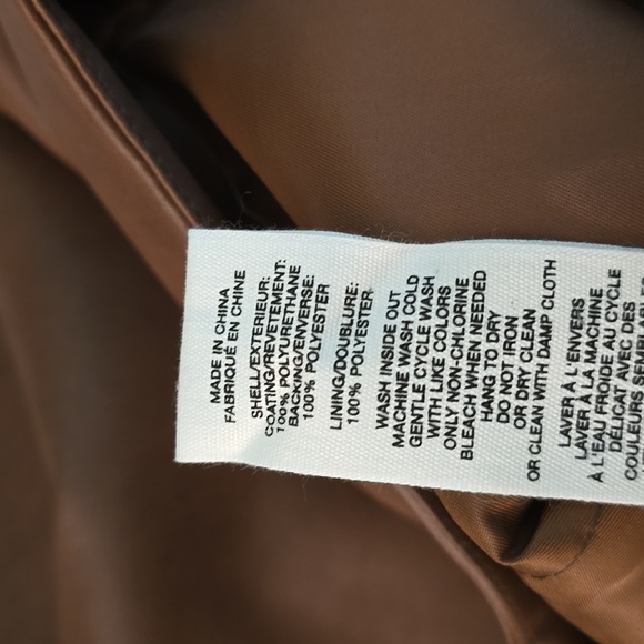 NWT, Anthropologie, Avec Les, Filles, Brown, Faux Leather pants, Size 10 - Picture 6 of 6